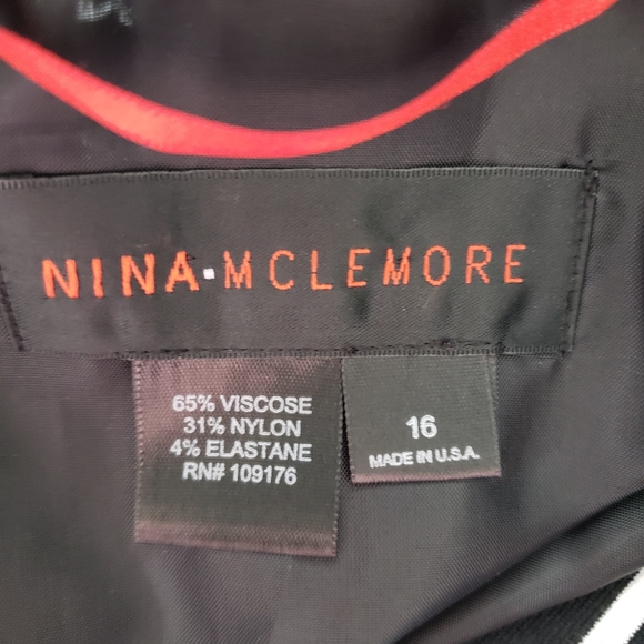 Nina McLemore Black and White Striped Open Blazer - Picture 8 of 8